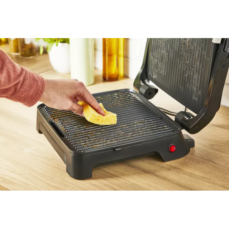 Kontaktgrill Tefal Inicio Adjust GC272D10 mit antihaftbeschichteten Platten und einstellbarer Temperatur