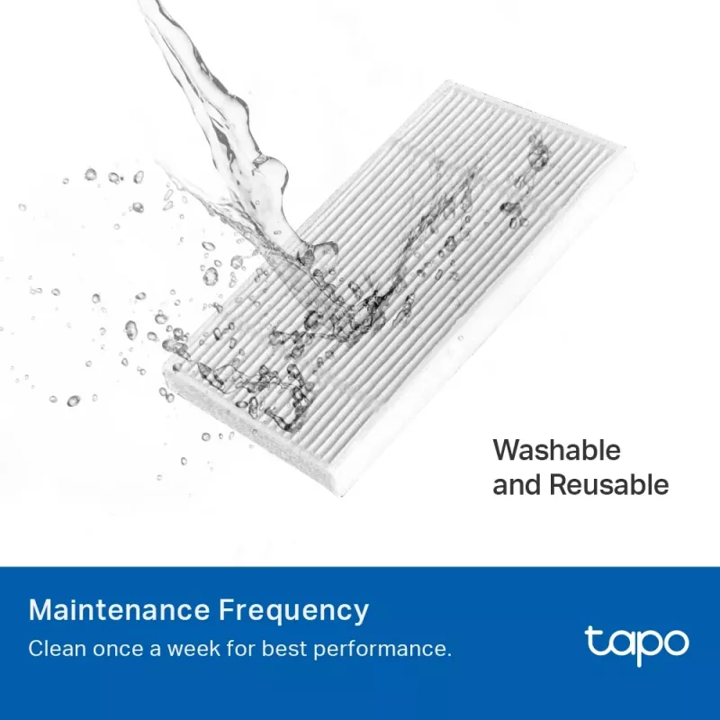 TP-Link Tapo Robot Vacuum Replacement Kit, Zubehörset, Saugroboter, Schwarz, Weiß, Tapo RV30 Max Plus, Tapo RV30 Max, Tapo RV20 Max Plus, Tapo RV20 Max, Hängeschachtel, 183 mm