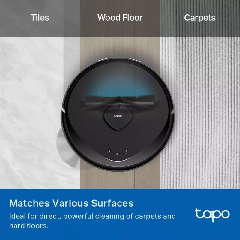 TP-Link Tapo Robot Vacuum Replacement Kit, Zubehörset, Saugroboter, Schwarz, Weiß, Tapo RV30 Max Plus, Tapo RV30 Max, Tapo RV20 Max Plus, Tapo RV20 Max, Hängeschachtel, 183 mm