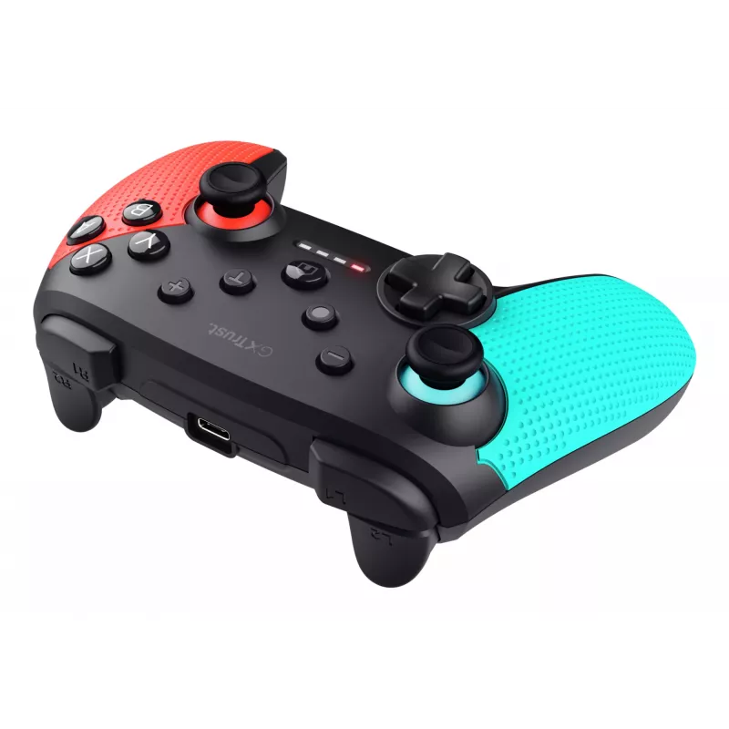 Trust GXT 1246B Muta Schwarz, Blau, Rot Bluetooth Gamepad Nintendo Switch, Nintendo Switch Lite