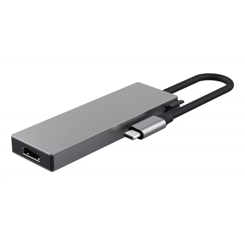 USB Type-C-Hub TRUST 26062 — HDMI + USB 3.2 Gen 1 Type-A & Type-C, Grau, 5 Anschlüsse