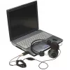 Manhattan USB-A Sound Adapter, USB-A auf 3,5 mm Mikrofon-Eingang und Audio-Ausgang, 480 Mbit/s (USB 2.0), unterstützt 3D und virtuellen 5.1 Surround Sound, Hi-Speed USB, Schwarz, Drei Jahre Garantie