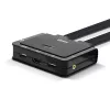 Lindy 2 Port HDMI 4K30, USB 2.0 und Audio Kabel KVM Switch, 1920 x 1080 Pixel, Schwarz