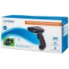 Manhattan Wireless Linear Handheld CCD Barcode Scanner, Bluetooth, 500 mm Scantiefe, bis zu 80 m effektive Reichweite (Sichtlinie), max. Umgebungslicht 100.000 Lux (Sonnenlicht), EU/US/UK/AU austauschbarer Stecker, Schwarz, Drei Jahre Garantie