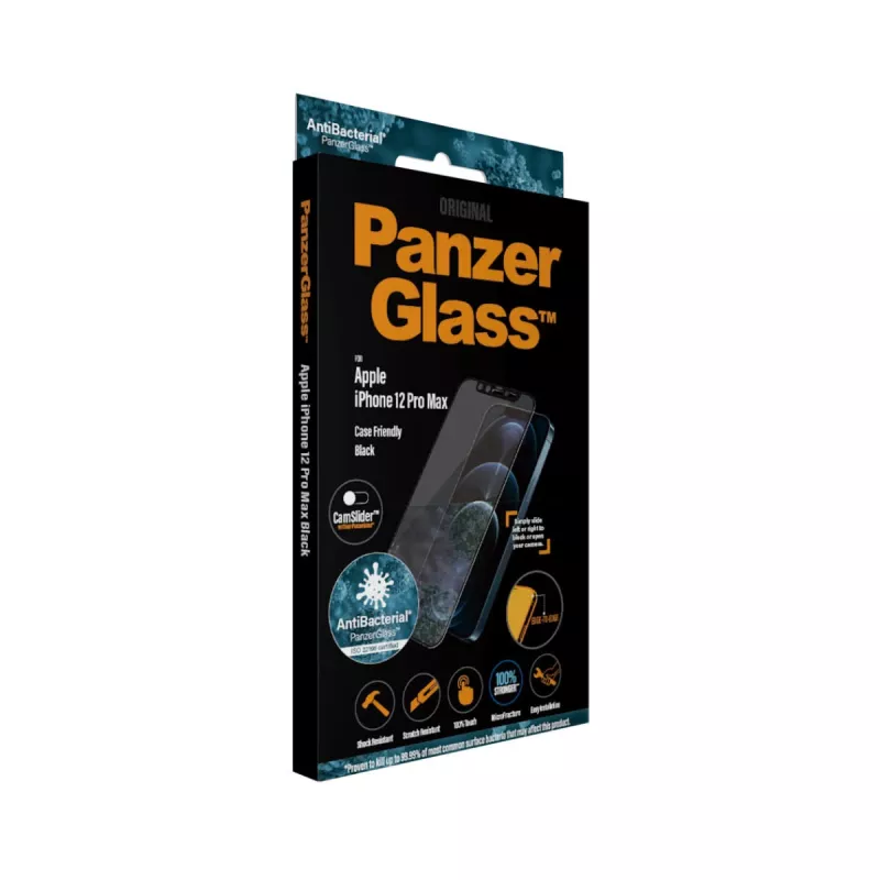 PanzerGlass ® CamSlider® Displayschutzfolie iPhone 12 Pro Max | Randlos