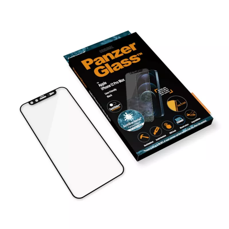 PanzerGlass ® CamSlider® Displayschutzfolie iPhone 12 Pro Max | Randlos