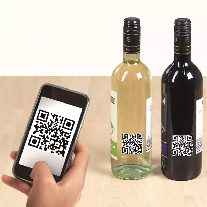 QR-Code-Etiketten HERMA 9642 A4 40x40 mm quadratisch weißes Papier