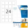 QR-Code-Etiketten HERMA 9642 A4 40x40 mm quadratisch weißes Papier