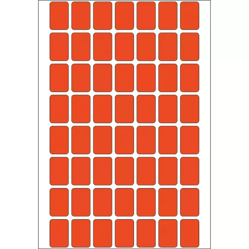 Mehrzweck-Etiketten HERMA 12x18 mm rot Papier matt Handbeschriftung