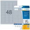 Typenschild-Etiketten HERMA 4221 A4 45,7x21,2 mm silber