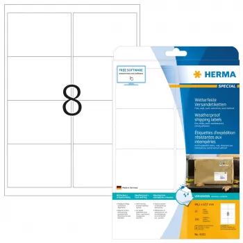 Versandetiketten HERMA 8331 A4 99,1x67,7 mm weiß 200 Stück