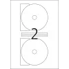 Selbstklebende Druckeretiketten HERMA CD-Etiketten Maxi A4 Ø 116 mm