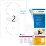 Selbstklebende Druckeretiketten HERMA CD-Etiketten Maxi A4 Ø 116 mm