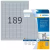 Typenschild-Etiketten HERMA 4725 Stück A4 25x10 mm Silber