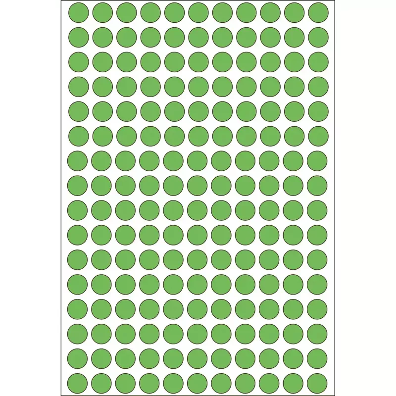 Mehrzweck-Etiketten HERMA 5632 rund grün Papier 8 mm