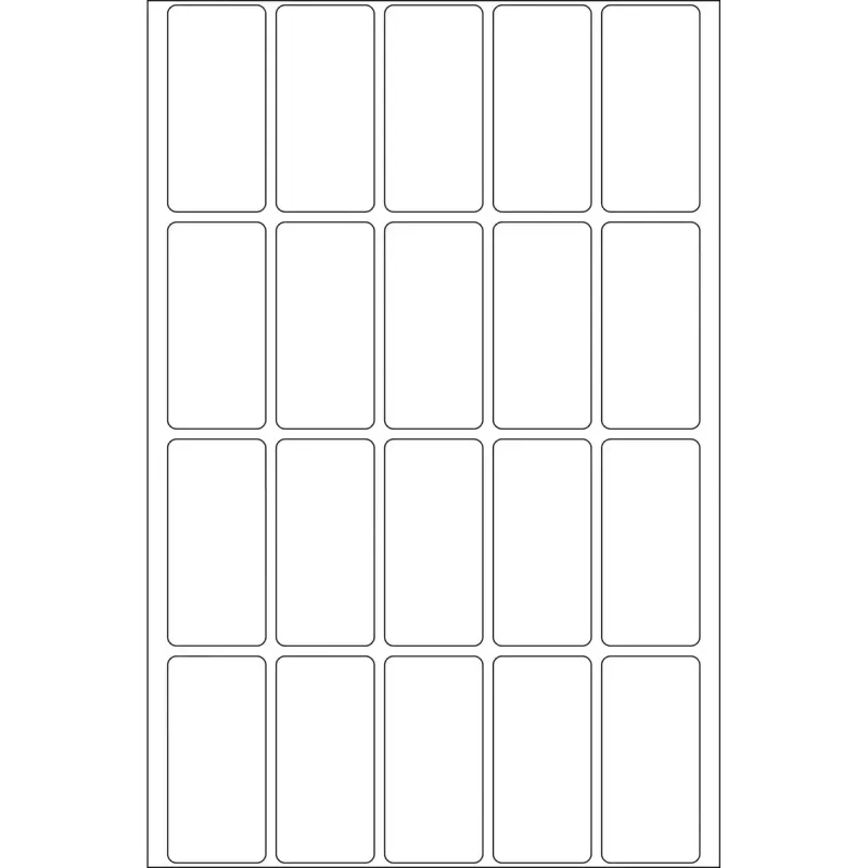 Mehrzwecketiketten HERMA 19x40 mm weißes Papier matt Handbeschriftung