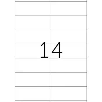 Labels HERMA Premium A4 105x42 mm weiß Papier matt 1400 Stück