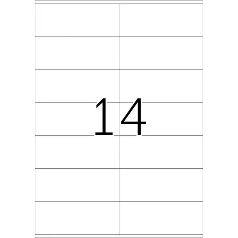 Labels HERMA Premium A4 105x42 mm weiß Papier matt 1400 Stück