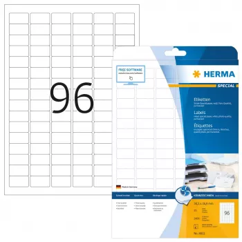 Inkjet-Etiketten HERMA A4 30,5x16,9 mm 2400 Stück