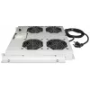 Intellinet 4-Lüfter-Lüftereinheit für 19-Zoll-Racks, Dachmontage, mit Thermostat, Grau