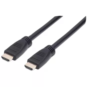 Manhattan HDMI 4K@60Hz Kabel mit Ethernet – CL3-zertifiziert, 8m, für In-Wall-Installation geeignet, für ALLE 4K- und 1080p/HD-Anwendungen – zum sofortigen Upgrade oder bereit für zukünftige Anforderungen, Stecker auf Stecker, Schwarz, Ultra HD 4K x 2K, lebenslange Garantie, Premium High Speed