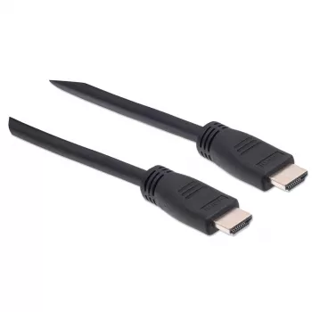 Manhattan HDMI 4K@60Hz Kabel mit Ethernet – CL3-zertifiziert, 8m, für In-Wall-Installation geeignet, für ALLE 4K- und 1080p/HD-Anwendungen – zum sofortigen Upgrade oder bereit für zukünftige Anforderungen, Stecker auf Stecker, Schwarz, Ultra HD 4K x 2K, lebenslange Garantie, Premium High Speed