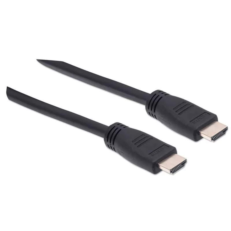 Manhattan HDMI 4K@60Hz Kabel mit Ethernet – CL3-zertifiziert, 8m, für In-Wall-Installation geeignet, für ALLE 4K- und 1080p/HD-Anwendungen – zum sofortigen Upgrade oder bereit für zukünftige Anforderungen, Stecker auf Stecker, Schwarz, Ultra HD 4K x 2K, lebenslange Garantie, Premium High Speed