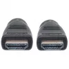 Manhattan HDMI 4K@60Hz Kabel mit Ethernet – CL3-zertifiziert, 8m, für In-Wall-Installation geeignet, für ALLE 4K- und 1080p/HD-Anwendungen – zum sofortigen Upgrade oder bereit für zukünftige Anforderungen, Stecker auf Stecker, Schwarz, Ultra HD 4K x 2K, lebenslange Garantie, Premium High Speed