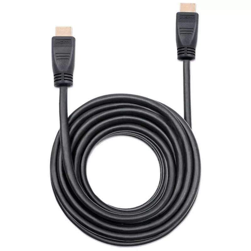 Manhattan HDMI 4K@60Hz Kabel mit Ethernet – CL3-zertifiziert, 8m, für In-Wall-Installation geeignet, für ALLE 4K- und 1080p/HD-Anwendungen – zum sofortigen Upgrade oder bereit für zukünftige Anforderungen, Stecker auf Stecker, Schwarz, Ultra HD 4K x 2K, lebenslange Garantie, Premium High Speed
