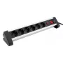 Steckdosenleiste Olympia SL 2625 S 1,5 m 6 AC-Steckdosen Innenbereich Schwarz Silber