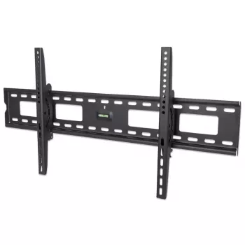 Manhattan Wandhalterung für TV & Monitore (neigbar), Für Bildschirme von 37 Zoll bis 75 Zoll, VESA-Kompatibilität: alle zwischen 200x200 mm bis 800x400 mm – überprüfen Sie die Abmessungen der vier Befestigungslöcher auf der Rückseite des Bildschirms, um sicherzustellen, dass sie passen, Max. 75 kg, Schwarz, Halterung