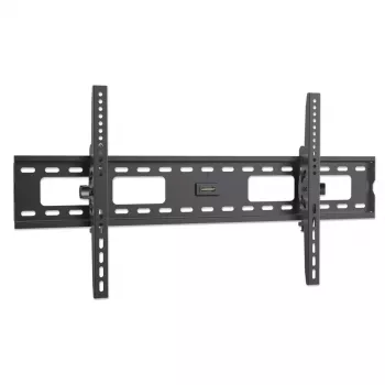Manhattan Wandhalterung für TV & Monitore (neigbar), Für Bildschirme von 37 Zoll bis 75 Zoll, VESA-Kompatibilität: alle zwischen 200x200 mm bis 800x400 mm – überprüfen Sie die Abmessungen der vier Befestigungslöcher auf der Rückseite des Bildschirms, um sicherzustellen, dass sie passen, Max. 75 kg, Schwarz, Halterung