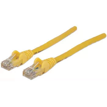 Intellinet Netzwerk-Patchkabel, Cat6, 3 m, Gelb, CCA, U/UTP, PVC, RJ45, vergoldete Kontakte, rastnasenfreier Knickschutz, mit Tülle, lebenslange Garantie