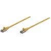 Intellinet Netzwerk-Patchkabel, Cat6, 10 m, Gelb, CCA, U/UTP, PVC, RJ45, vergoldete Kontakte, rastnasenschutz, Tüllenschutz, lebenslange Garantie