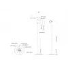 Multibrackets M Pro Series Single Pole Floorbase 10 kg Kapazität 17,8-76,2 cm