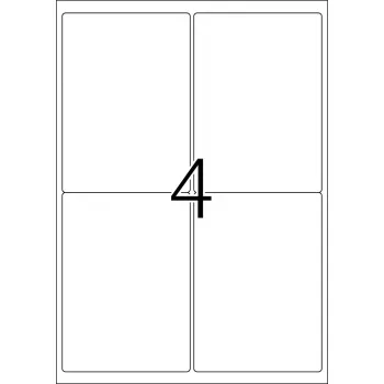 Selbstklebendes Druckeretikett HERMA 9534 A4 Outdoorfolie 99,1 x 139 mm