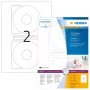 CD-Etiketten HERMA A4 Ø 116 mm weißes Papier matt blickdicht 200 Stück