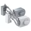 Olympia RS 50R Schnappschloss — weiß, Höhe 27 mm, Tiefe 128 mm, Gewicht 1,04 kg