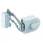 Olympia RS 50R Schnappschloss — weiß, Höhe 27 mm, Tiefe 128 mm, Gewicht 1,04 kg