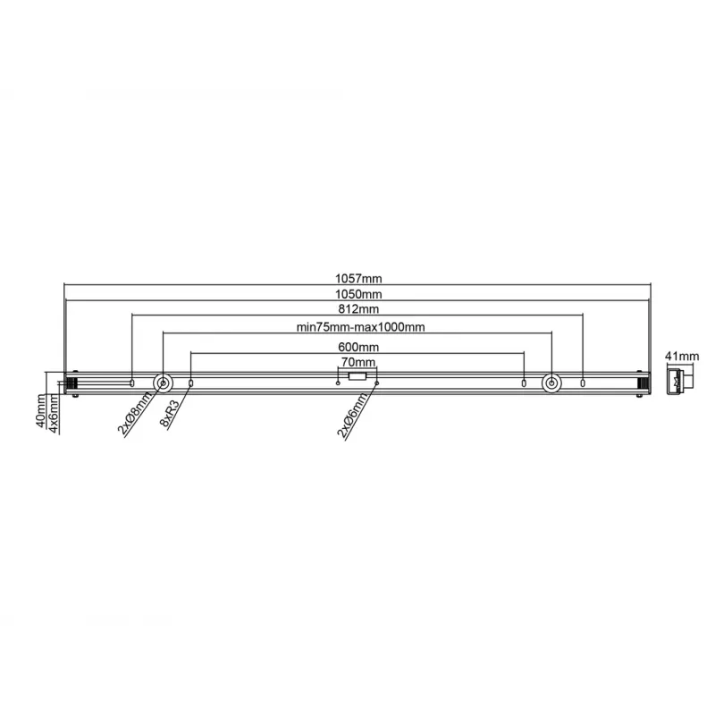 Multibrackets M Universal Wallmount Schwarz Large
