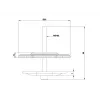 Multibrackets M VESA Deskmount Officeline Grommet Base Schwarz
