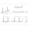 Multibrackets M Universal Soundbar-Halterung 55 Zoll-110 Zoll Schwarz 10 kg