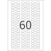 Selbstklebendes Etikett für Drucker HERMA 5116 A4 49x10 mm 1500 Stk.