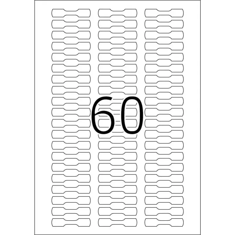 Selbstklebendes Etikett für Drucker HERMA 5116 A4 49x10 mm 1500 Stk.