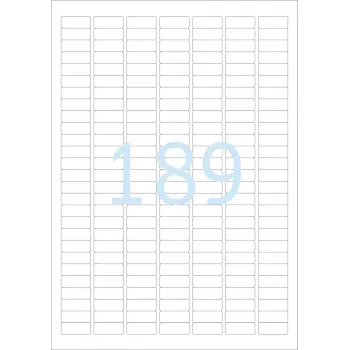Selbstklebende Druckeretiketten HERMA Labels A4 25,4x10 mm weiß extrastarke Haftung Papier matt 4725 Stk.
