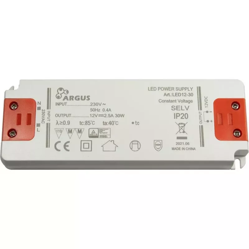 LED-Treiber Inter-Tech LED12-30 30W IP20 100000h 207-253V