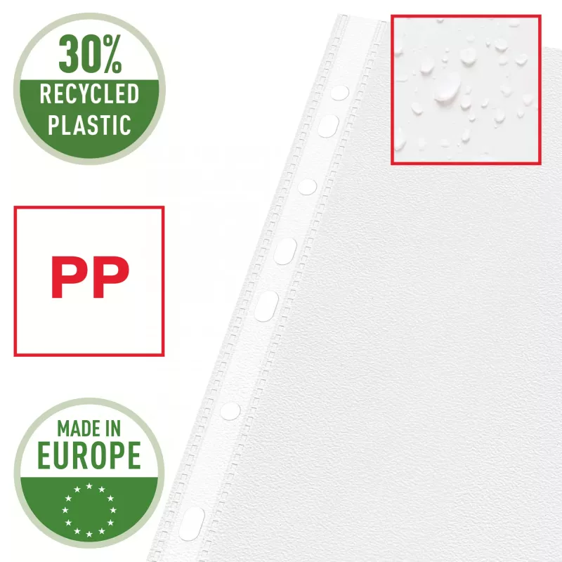 Esselte Quality Pocket A3 Querformat, 30 % recyceltes Kunststoff aus Pre-Consumer-Material