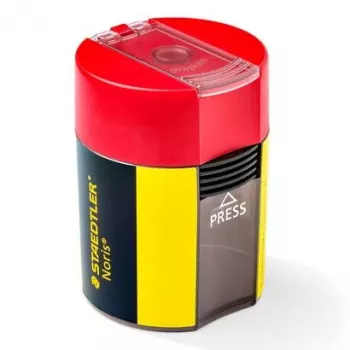 Manueller Anspitzer Staedtler 511 004 Schwarz Rot Gelb