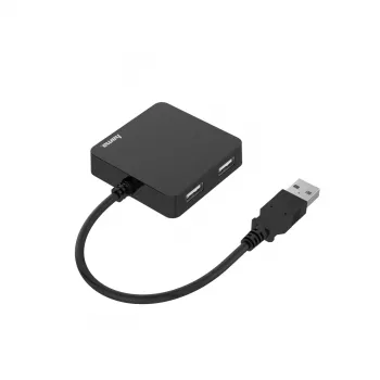 Hama 00200121 Schnittstellen-Hub USB 2.0 480 Mbit/s Schwarz