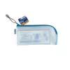 Federmäppchen HERMA 20003 Hart-EVA Blau Transparent 110x230 mm